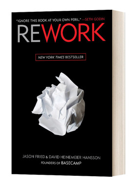 英文原版 Rework 重来 更为简单有效的商业思维 如何提高工作效率 企业家精神励志成功企业管理书籍 精装 英文版进口英语原版书