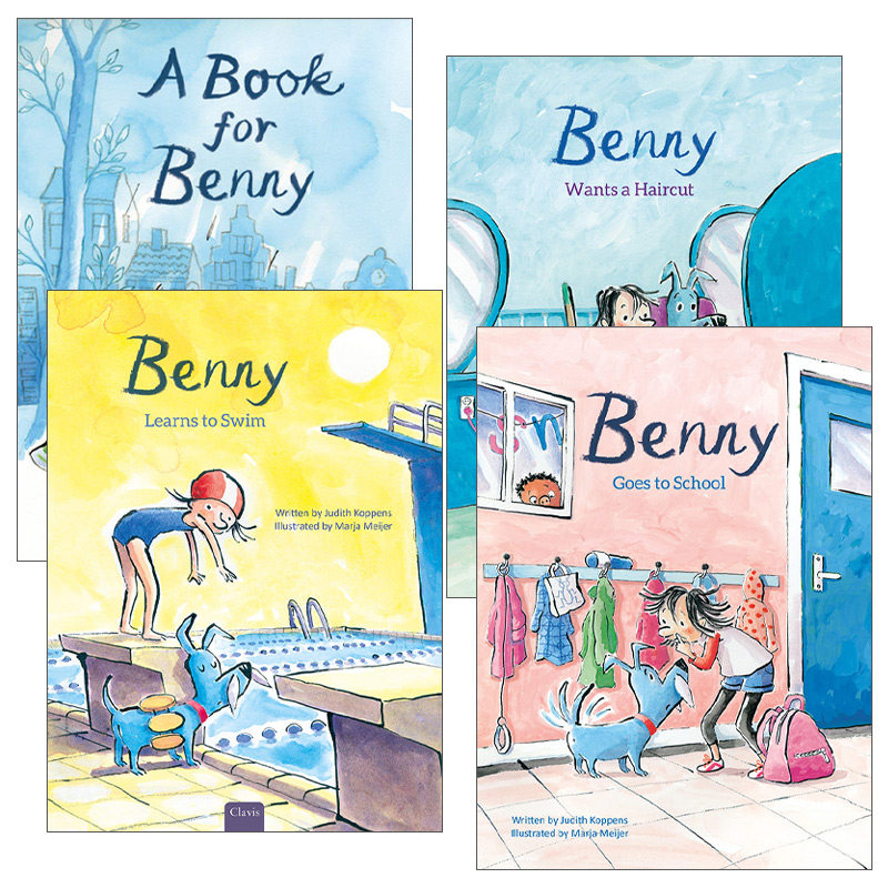 英文原版 Sam & Benny 山姆与班妮的故事系列1-4册 4岁以上儿童精装绘本 Judith Koppens 英文版 进口英语原版书籍