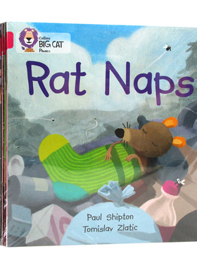 英文原版 BigCat Phonics Pink B 柯林斯大猫系列 带CD 幼儿进阶阅读 8本组合 英文版 进口英语原版书籍儿童全英语书