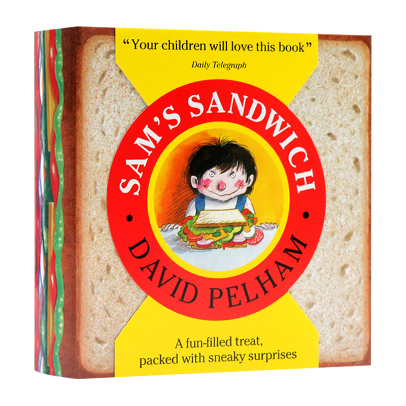 sams sandwich 英文原版  英文版进口原版英语趣味翻翻书 造型立体书