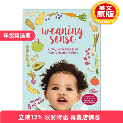 英文原版 Weaning Sense 母婴无压力断奶指南 婴儿辅食食谱 英文版 进口英语原版书籍
