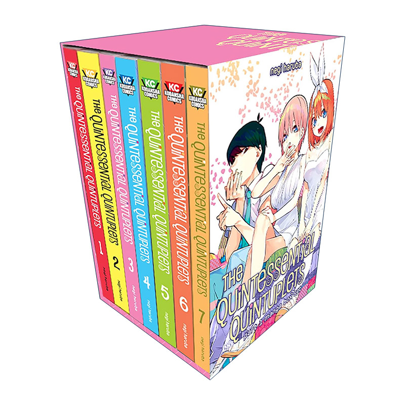 英文原版 The Quintessential Quintuplets Part 1 Manga Box Set (Vol.1-7) 五等分的新娘 1-7卷盒装套装 漫画 进口英语原版书籍 书籍/杂志/报纸 漫画类原版书 原图主图