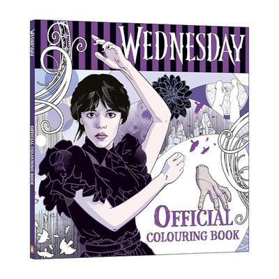 英文原版 Wednesday Official Colouring Book 星期三官方涂色书 珍娜·奥尔特加主演网飞热门美剧 英文版 进口英语原版书籍