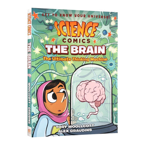 英文原版Science Comics:The Brain 科学漫画:大脑科普读物进口儿童绘本图画书小学生课外阅读人体结构认知6-9-12岁Tory Woollcott