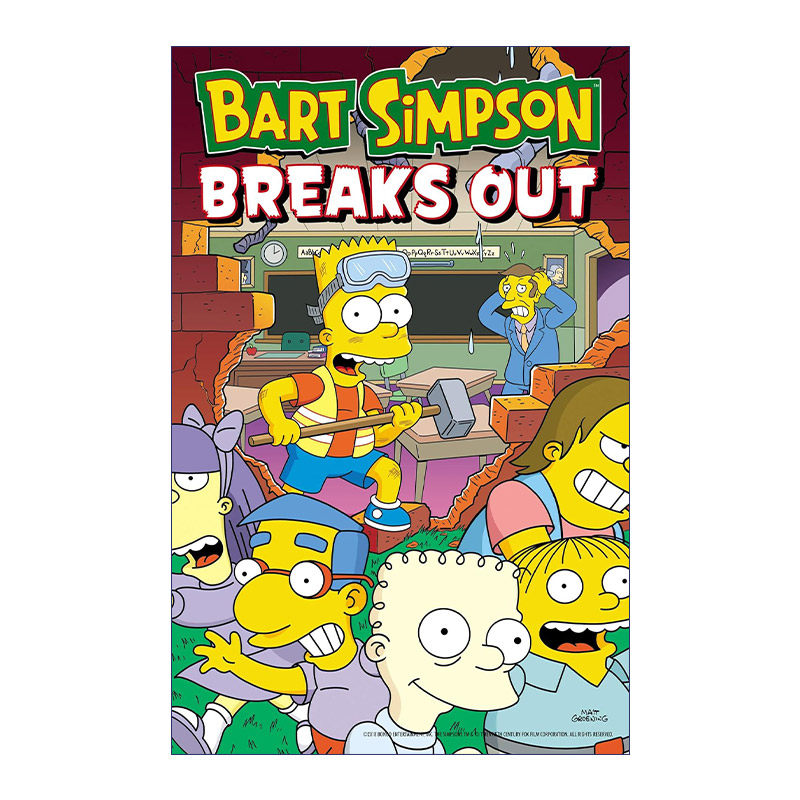 英文原版 Bart Simpson Breaks Out 辛普森一家漫画 英文版 进口英语原版书籍