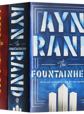 正版 源泉 阿特拉斯耸耸肩 英文原版 Ayn Rand Box Set 安兰德2本盒装 The Fountainhead 英文版进口文学小说书 进口书籍