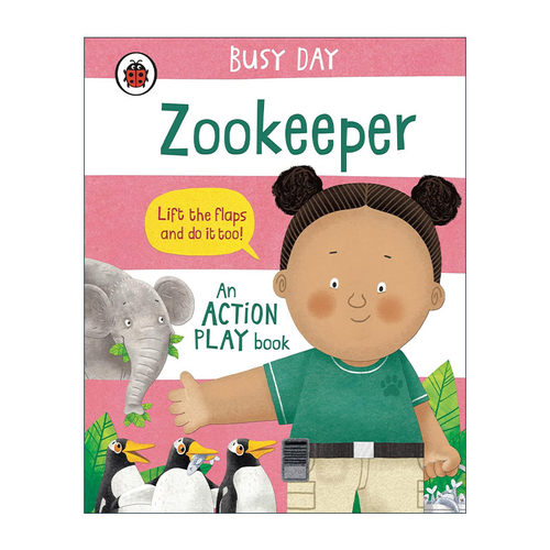 英文原版 Busy Day Zookeeper 忙碌的一天 动物园管理员 小瓢虫职业认知系列 英文版 进口英语原版书籍