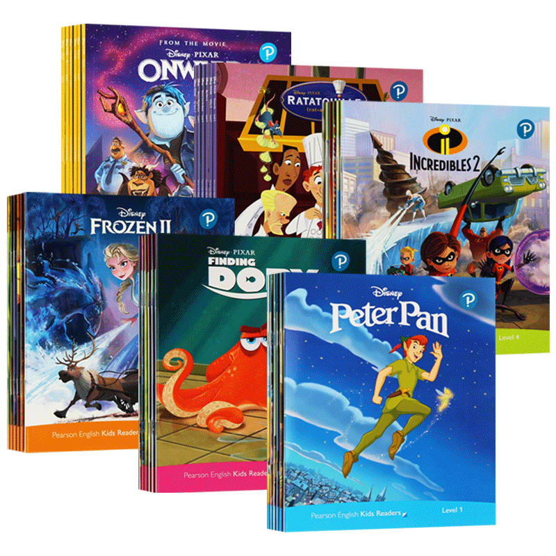英文原版 朗文培生迪士尼绘本英语分级阅读 Disney Kids Readers 冰雪奇缘儿童经典故事 皮克斯动画故事分级词汇 英文版