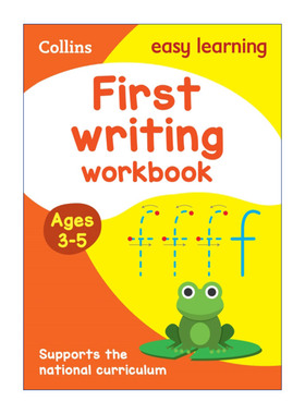 英文原版 Collins Easy Learning Activity Books Ages 3-5 First Writing Workbook 柯林斯易学儿童书写训练3-5岁 进口英语书籍
