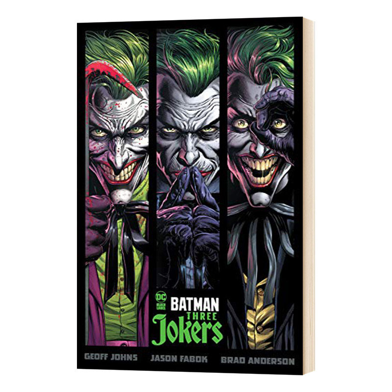 蝙蝠侠三个小丑英文原版 Batman Three Jokers DC黑标漫画精装图文版故事小说书黑暗骑士末日时钟黑暗正义联盟进口英文版_虎窝淘