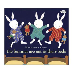 Are 书籍 Russo进口英语原版 儿童睡前故事绘本 The Bunnies 复活节 Not Marisabina 英文原版 Their 哄睡书 Beds兔子们不在床上