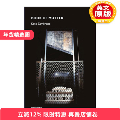 英文原版 Book of Mutter 呢喃之书 传记 Green Girl作者Kate Zambreno 精装 英文版 进口英语原版书籍