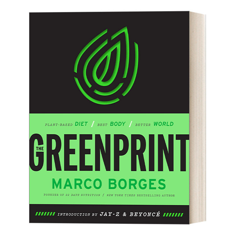 英文原版 The Greenprint 绿色足迹 植物性饮食,更好的身体,更好的世界 碧昂斯推荐 健康食谱 Marco Borges 精装 英文版 进口书