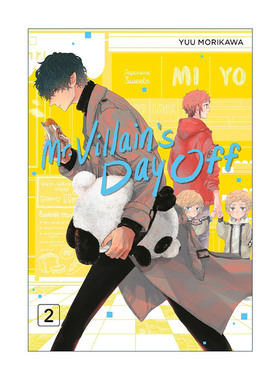 英文原版 Mr.Villain's Day Off 02 休假日的坏人先生2 同名动漫治愈喜剧漫画 森川侑 英文版 进口英语原版书籍