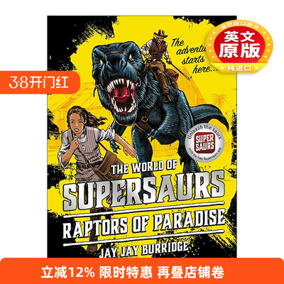 英文原版 The World of Supersaurs Raptors of Paradise 超级恐龙之迅猛龙男孩 儿童奇幻冒险小说 英文版 进口英语原版书籍