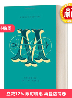 英文原版小说 Moby-Dick 白鲸 精装 英文版 进口英语原版书籍
