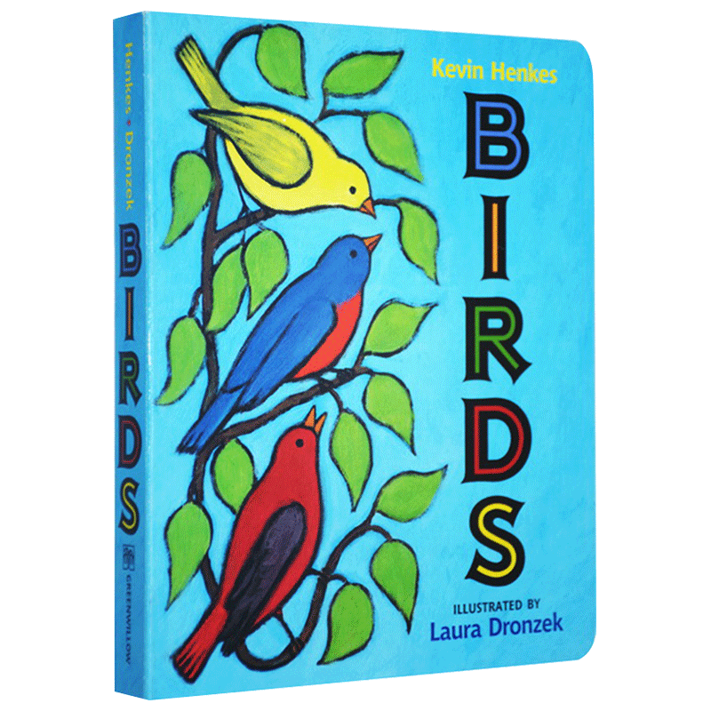 小鸟 英文原版绘本 birds 0-3-6岁幼儿启蒙英语科普百科知识纸板书