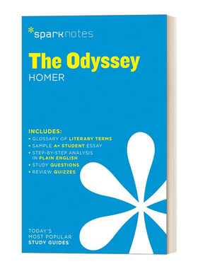 英文原版 Odyssey 奥德赛 SparkNotes Literature Guide文学导读系列 英文版 进口英语原版书籍