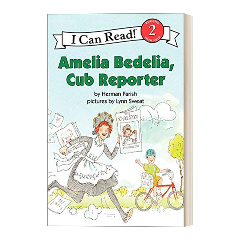 英文原版 Amelia Bedelia  Cub Reporter 阿米莉亚初任记者 糊涂女佣分级阅读 I Can Read Level 2 英文版 进口英语原版书籍 书籍/杂志/报纸 儿童读物原版书 原图主图