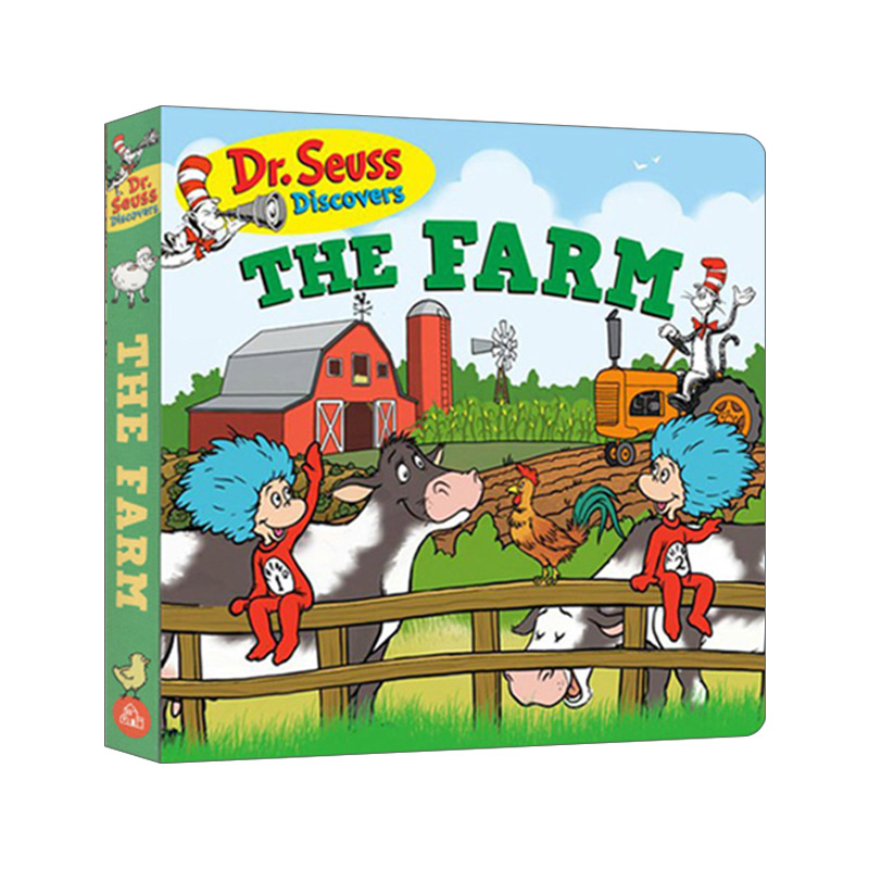 英文原版 Dr.Seuss Discovers the Farm 苏斯博士发现系列 农场 纸板书 0-3岁低幼儿童科普启蒙认知绘本 亲子互动 英文版 进口书籍