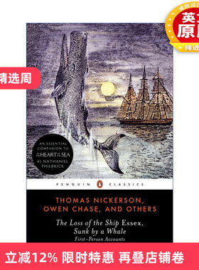 英文原版 The Loss of the Ship Essex Sunk By a Whale 海洋深处 被鲸鱼撞沉的埃塞克斯号 企鹅黑经典 英文版 进口英语原版书籍