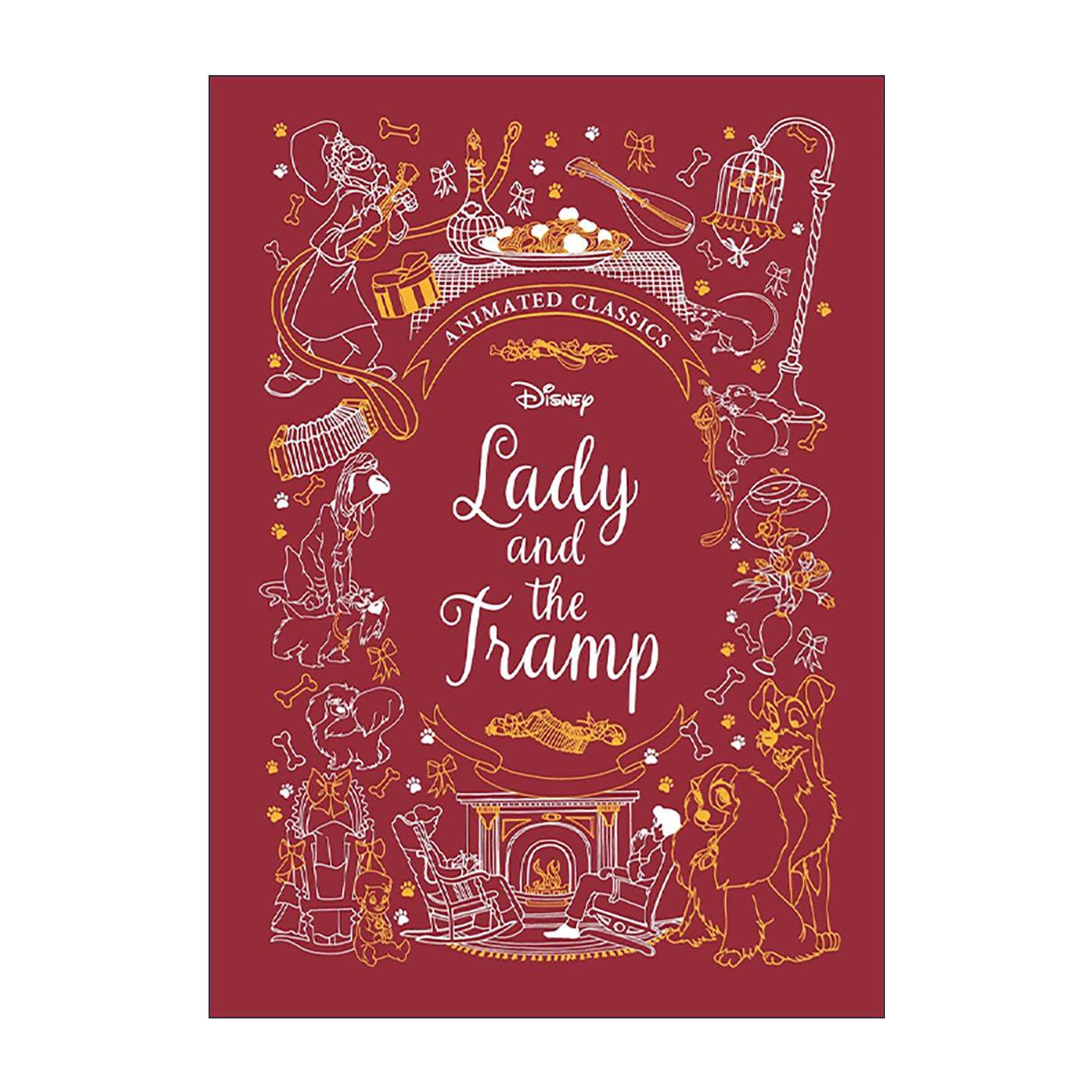 英文原版 Lady and the Tramp 小姐与流浪汉 儿童经典动画电影小说 迪士尼布面典藏精装 英文版 进口英语原版书籍