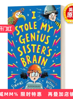 英文原版 I Stole My Genius Sister's Brain 奇思妙想一家人3 我偷走了天才妹妹的大脑 英文版 进口英语原版书籍儿童全英语书