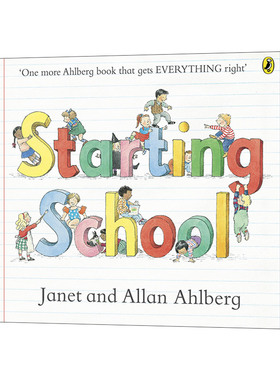 英文原版绘本 Starting School 开学了 英文版 进口英语原版书籍儿童全英语书