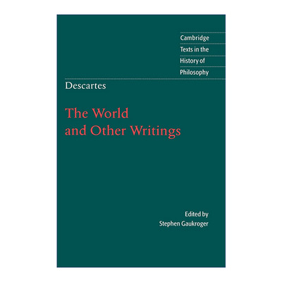 英文原版 Descartes The World and Other Writings 笛卡尔著作集 剑桥哲学史文本系列 英文版 进口英语原版书籍
