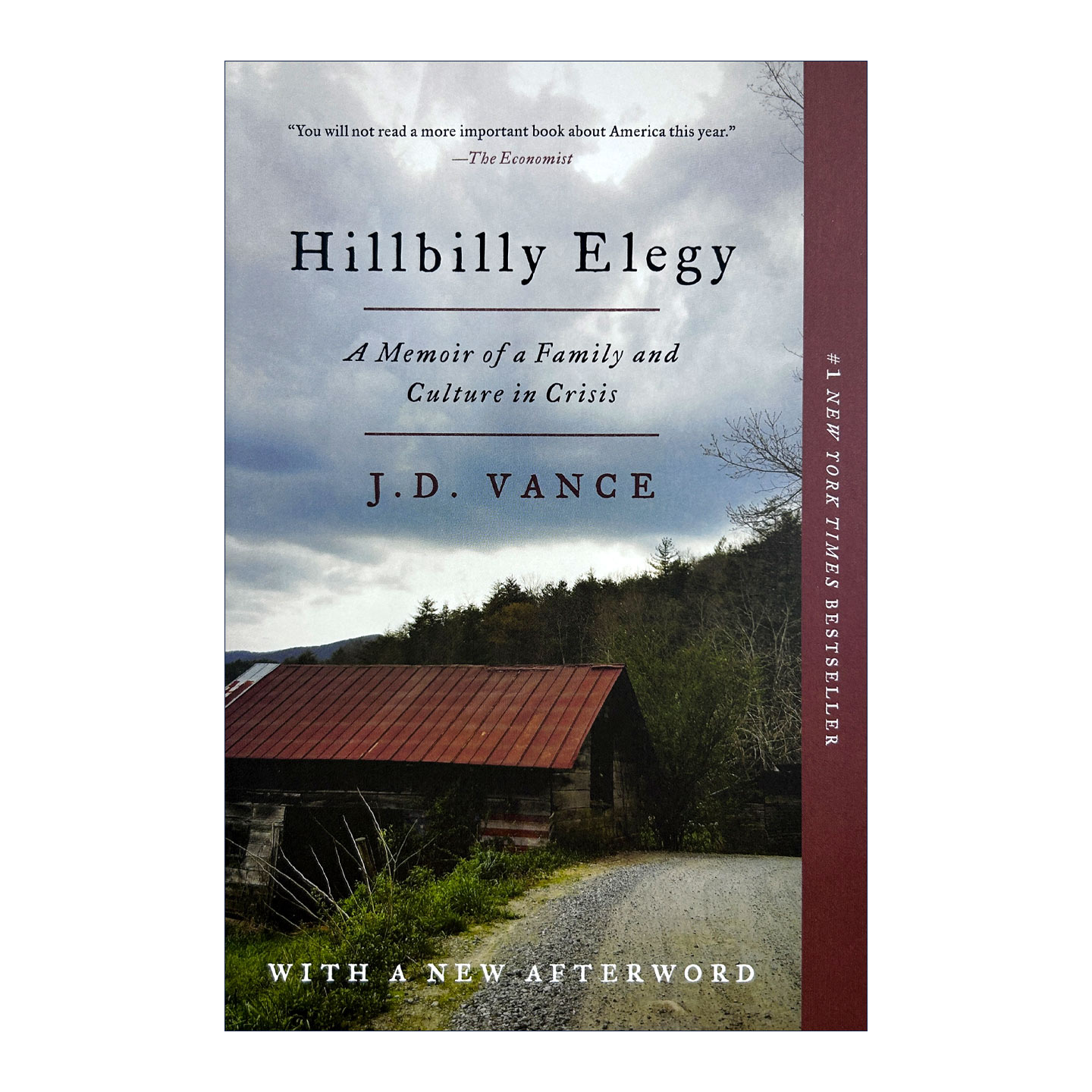 英文原版 Hillbilly Elegy 乡下人的悲歌 美国生活回忆录 英文版 进口英语原版书籍