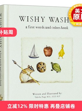 英文原版绘本 Wishy Washy 犹犹豫豫 自然拼读 儿童颜色教育认知启蒙绘本 纸板书 Tabitha Paige 英文版 进口英语原版书籍