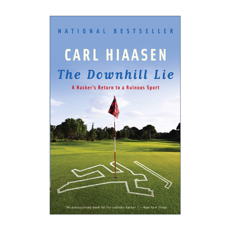 英文原版 The Downhill Lie 下坡谎言 黑客重返的破坏性运动 高尔夫球 Carl Hiaasen 英文版 进口英语原版书籍