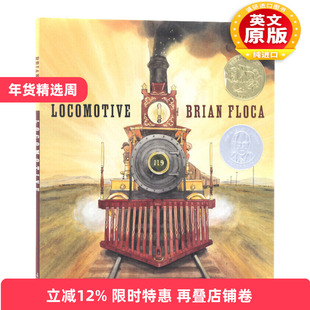 英文原版 精装 Locomotive 火车头 2014年凯迪克金奖绘本 英文版 进口英语原版书籍儿童全英语书