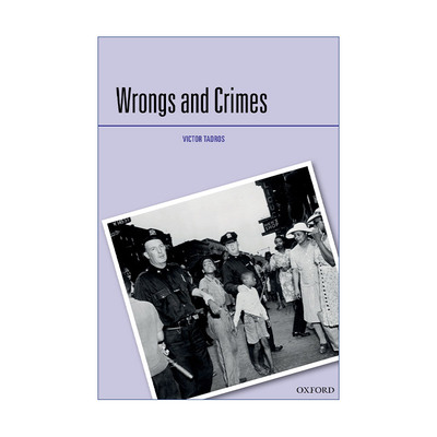 英文原版 Wrongs and Crimes 不法行为与刑事犯罪 Victor Tadros 英文版 进口英语原版书籍