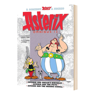 英文原版 Asterix Omnibus 12 高卢英雄历险记34-36 合订本 卷十二 儿童漫画书 英文版 进口英语原版书籍