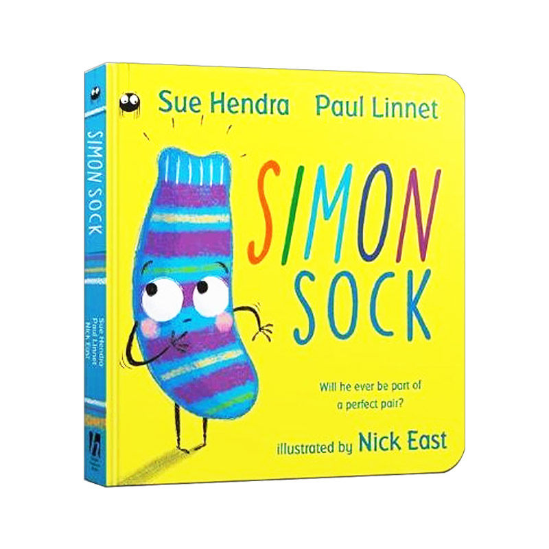 英文原版 simon sock board book 袜子西蒙 纸板书 英文版 进口英语