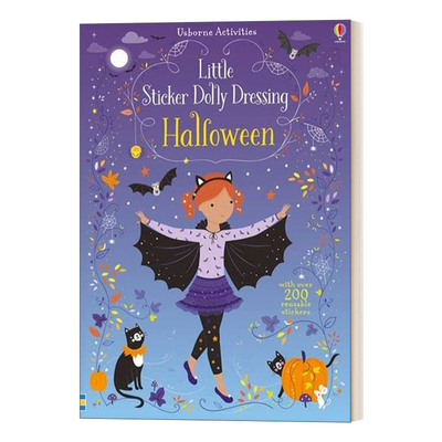 英文原版 Little Sticker Dolly Dressing Halloween 多莉贴纸 万圣节 英文版 进口英语原版书籍