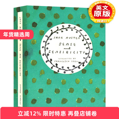 Sense and Sensibility Vintage ClassicsJane Austen 英文原版 理智与情感 简奥斯汀经典代表作经典文学书籍 英文版进口英语书