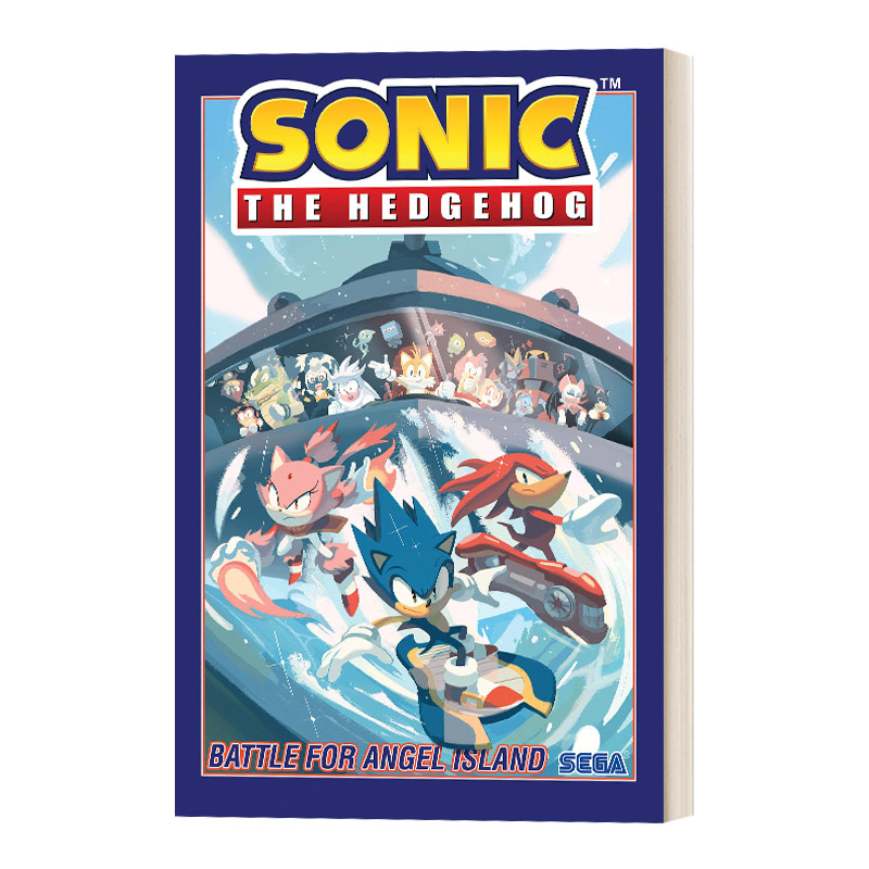 英文原版 Sonic The Hedgehog Vol 3 Battle For Angel Island 刺猬索尼克第三卷 天使岛之战 音速小子 英文版 进口英语书籍