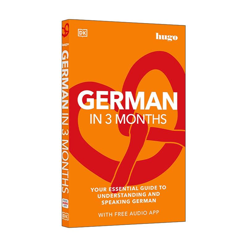 英文原版 German in 3 Months with Free Audio App DK3个月德语速成 带音频软件 英文版 进口英语原版书籍