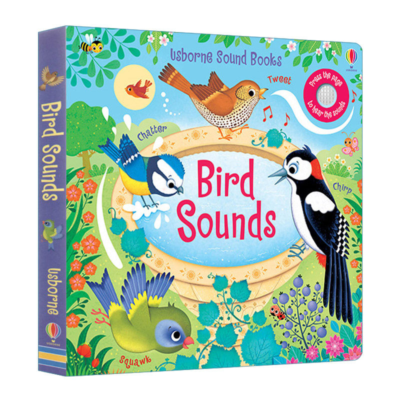 英文原版 bird sounds 鸟的声音 纸板书 儿童启蒙认知绘本 幼儿早教
