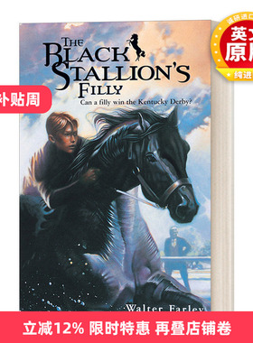 英文原版 The Black Stallion's Filly 黑神驹系列 黑神驹的母马 Walter Farley 青少年骑马动作冒险小说 英文版 进口英语书籍