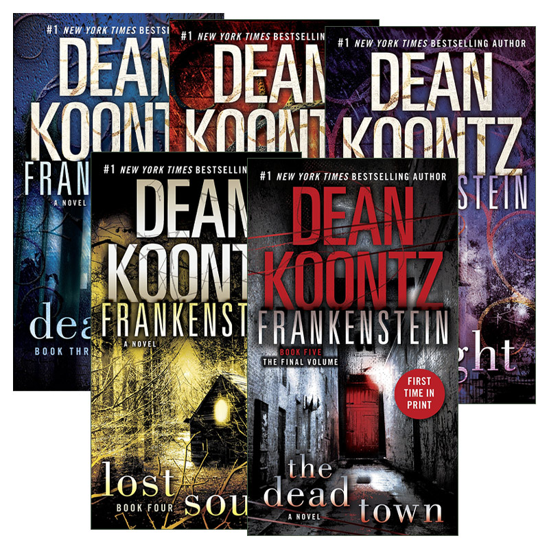 英文原版 Frankenstein弗兰肯斯坦系列5册惊悚悬疑恐怖小说 Dean Koontz英文版进口英语原版书籍