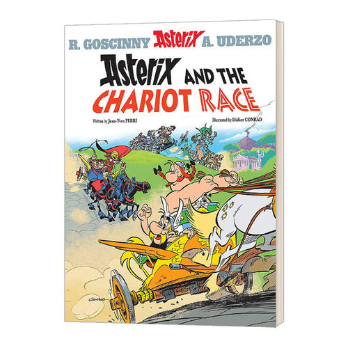 英文原版 Asterix Asterix and The Chariot Race 高卢英雄历险记 战车竞赛 英文版 进口英语原版书籍儿童全英语书