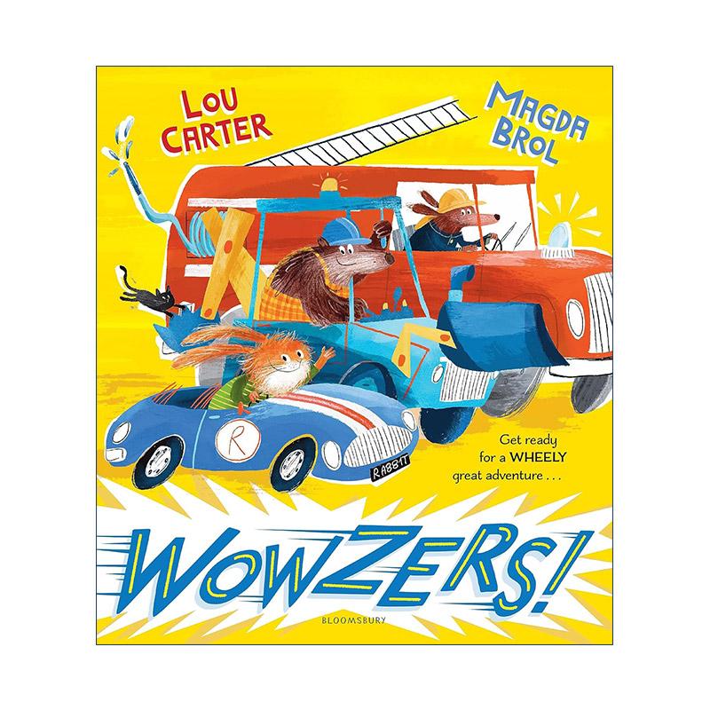 英文原版 Wowzers 小兔飙车 Magda Brol插画儿童绘本 英文版 进口英语原版书籍