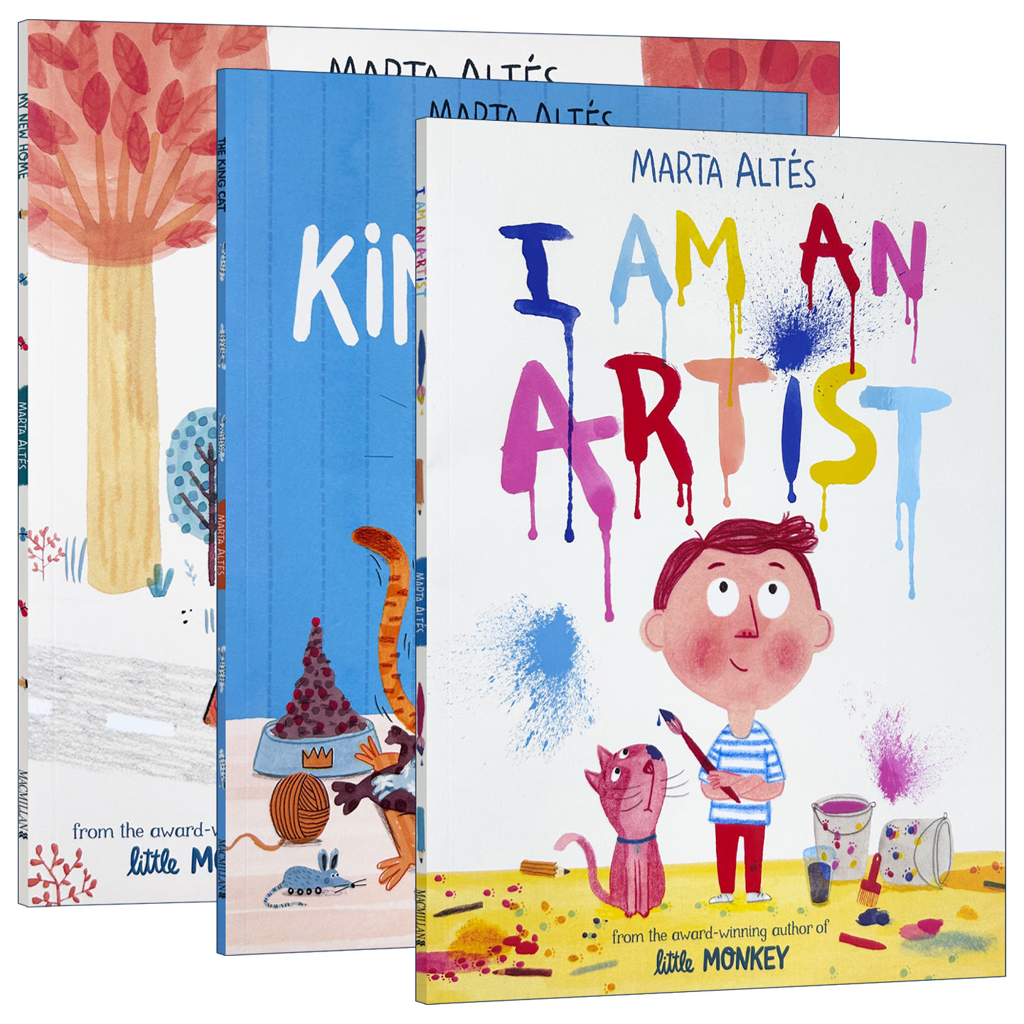 小小艺术家 我的新家 猫王 英文原版 I Am An Artist My New Home The King Cat 玛塔艾德丝绘本作品3册 儿童英语启蒙书籍 英文版