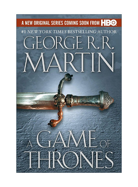 英文原版 A Game of Thrones A Song of Ice and Fire Book 1 冰与火之歌1 权力的游戏 英文版 进口英语原版书籍
