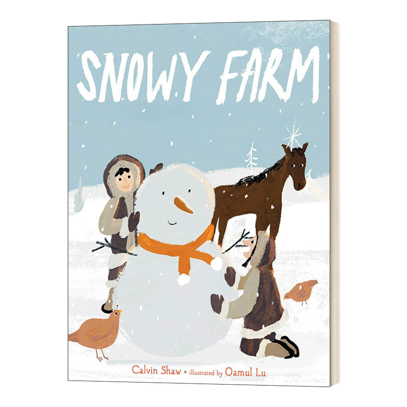 英文原版 snowy farm 卤猫 雪地农场 精装绘本 oamul lu 英文版 进口