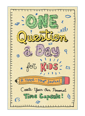 英文原版 One Question a Day for Kids A Three-Year Journal Create Your Own Personal Time Capsule 孩子每天问一个问题
