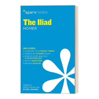 英文原版 Iliad SparkNotes Literature Guide 文学导读系列 伊利亚特 英文版 进口英语原版书籍